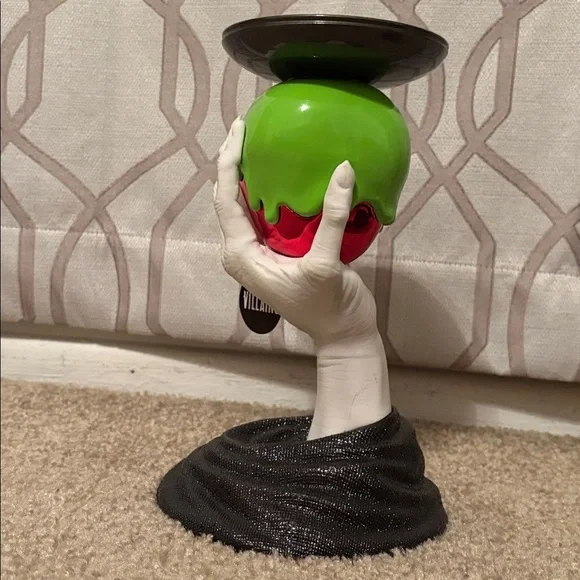 Bath and Body Works Disney Villains Maleficent Candle Holder - Green Skull - Picture 6 of 9